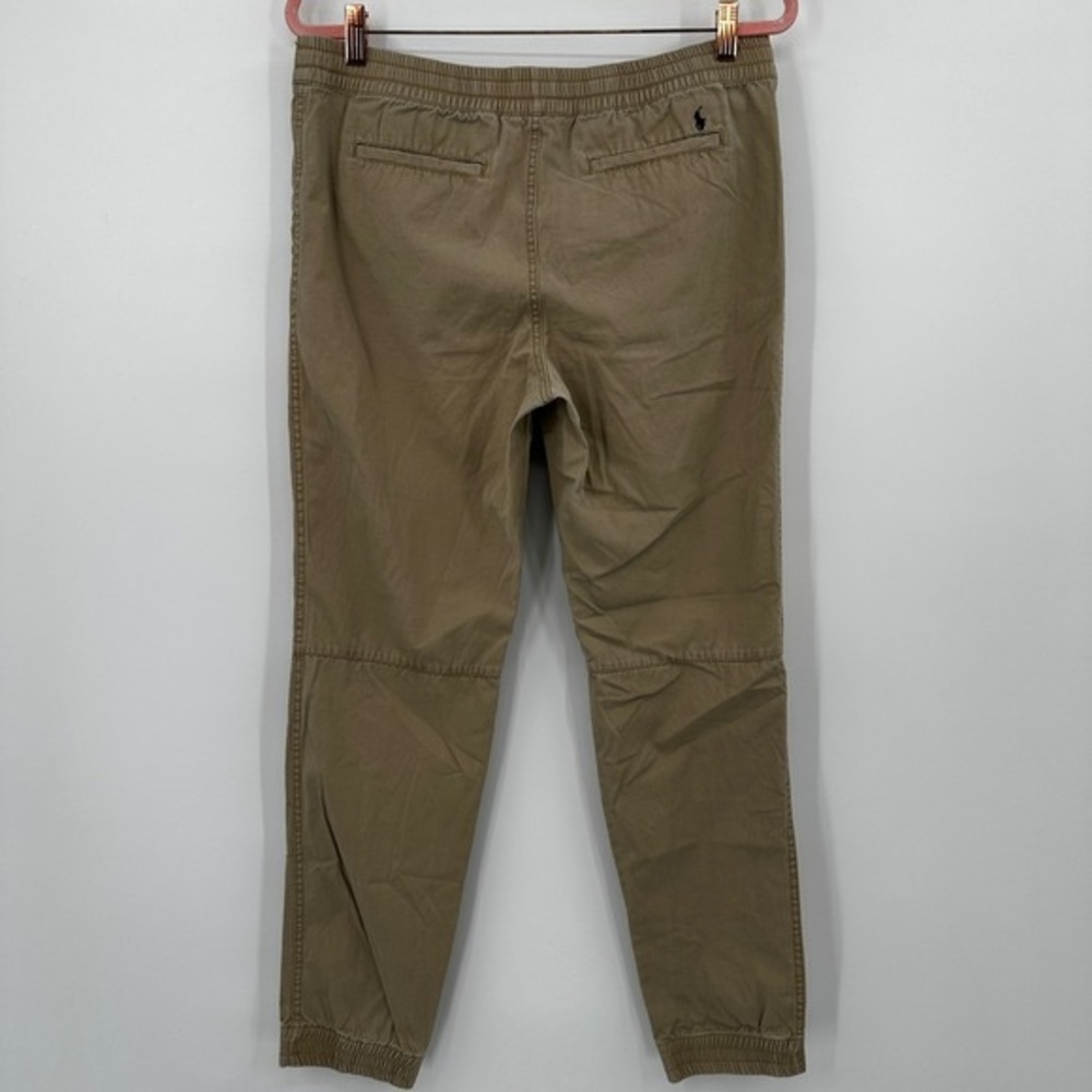 Men's Relaxed Elastic-Waist Joggers - Olive - Picture 4 of 4